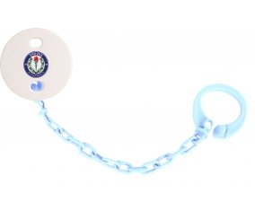 Attache-sucette Smouha Sporting Club couleur Bleu ciel