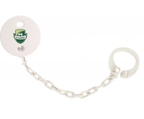Attache-sucette Football Club Platinum couleur Blanc