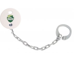Attache-sucette Football Club Platinum couleur Grise