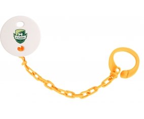 Attache-sucette Football Club Platinum couleur Orange