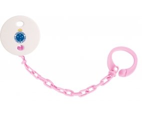 Attache-tetine Cruzeiro Esporte Clube couleur Rose clair