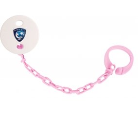 Attache-tétine Al-Hilal Football Club Saudi Arabia couleur Rose clair