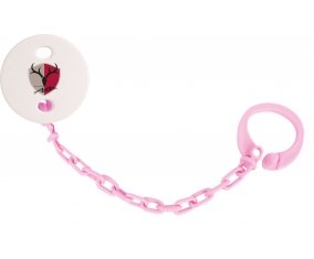Attache-tétine Kashima Antlers Japan couleur Rose clair
