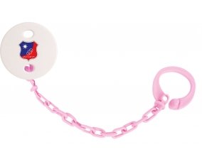 Attache-tétine Kuwait Sporting Club couleur Rose clair