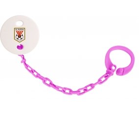 Attache-sucette Shandong Luneng Taishan Football Club China couleur Rose fuschia