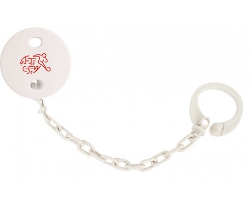 Attache-sucette Switzerland national football team couleur Blanc