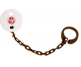 Attache-sucette Tunisia national football team couleur Marron