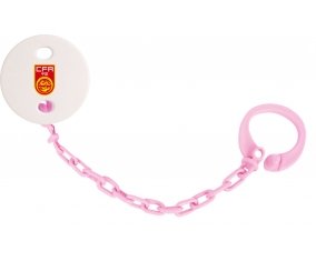 Attache-tétine China national football team couleur Rose clair