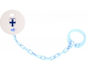 Attache-tetine Finland national football team couleur Bleu ciel