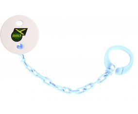 Attache-tetine Jamaica national football team couleur Bleu ciel