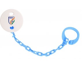 Attache-sucette India national football team couleur Bleu turquoise