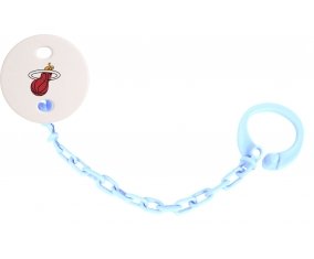 Attache-tétine Miami Heat couleur Bleu ciel