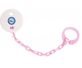Attache-tetine Philadelphia 76ers couleur Rose clair