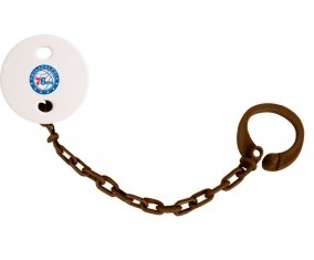 Attache-tetine Philadelphia 76ers couleur Marron