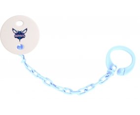 Attache-sucette Charlotte Hornets couleur Bleu ciel