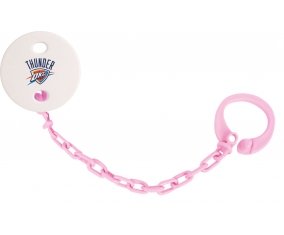 Attache-sucette Oklahoma City Thunder couleur Rose clair