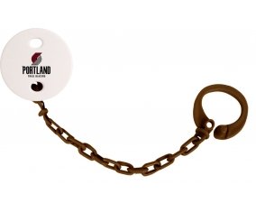 Attache-sucette Portland Trail Blazers couleur Marron