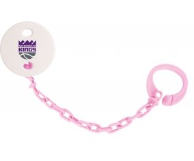 Attache-tétine Sacramento Kings couleur Rose clair