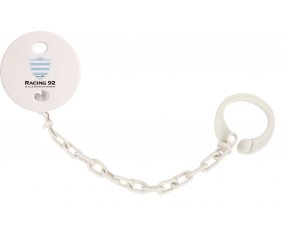 Attache-sucette Racing 92 couleur Blanc
