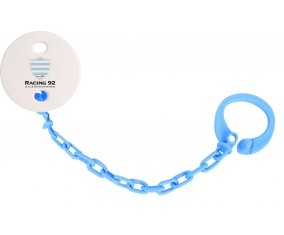 Attache-sucette Racing 92 couleur Bleu turquoise