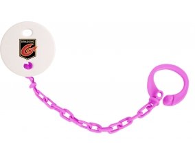 Attache-tétine Newport Gwent Dragons couleur Rose fuschia