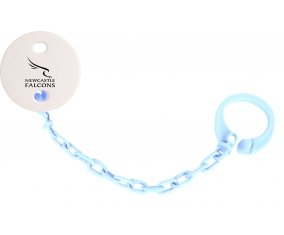 Attache-tetine Newcastle Falcons couleur Bleu ciel