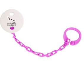 Attache-tetine Newcastle Falcons couleur Rose fuschia