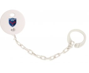 Attache-sucette FC Grenoble Rugby couleur Blanc