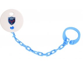 Attache-sucette FC Grenoble Rugby couleur Bleu turquoise