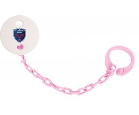Attache-sucette FC Grenoble Rugby couleur Rose clair