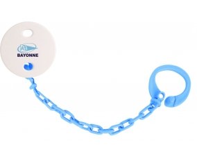 Attache-sucette Aviron Bayonnais Rugby couleur Bleu turquoise