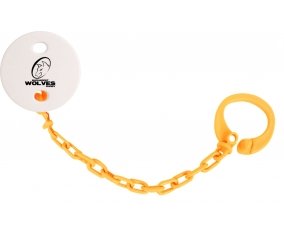 Attache-tétine Bucarest Wolves couleur Orange
