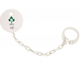 Attache-sucette Irland Rugby XV couleur Blanc