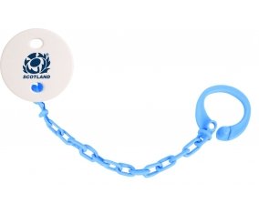 Attache-tetine Scotland Rugby XV couleur Bleu turquoise
