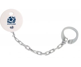 Attache-tetine Scotland Rugby XV couleur Grise