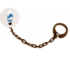 Attache-sucette Detroit Lions couleur Marron
