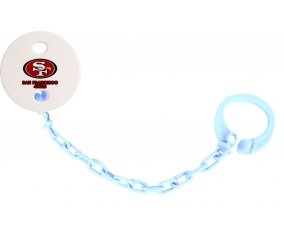 Attache-tétine San Francisco 49ers couleur Bleu ciel