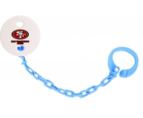 Attache-tétine San Francisco 49ers couleur Bleu turquoise