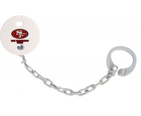 Attache-tétine San Francisco 49ers couleur Grise