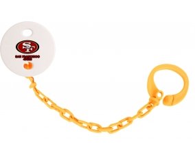 Attache-tétine San Francisco 49ers couleur Orange
