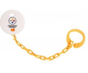 Attache-tétine Pittsburgh Steelers couleur Orange