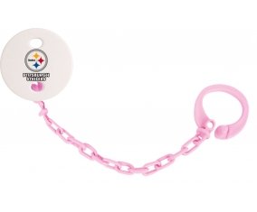 Attache-tétine Pittsburgh Steelers couleur Rose clair