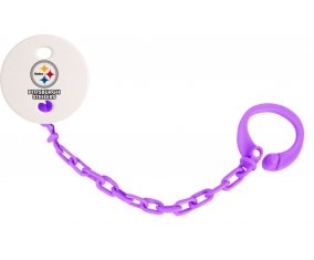 Attache-tétine Pittsburgh Steelers couleur Violet