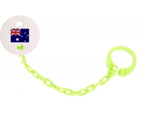 Attache-tétine Drapeau Australie couleur Verte