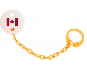 Attache-tétine Drapeau Canada couleur Orange
