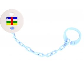 Attache-sucette Drapeau République centrafricaine couleur Bleu ciel
