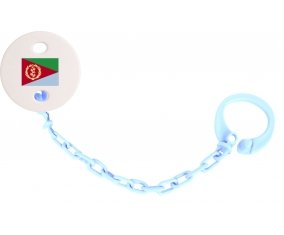 Attache-tetine Drapeau Érythrée couleur Bleu ciel