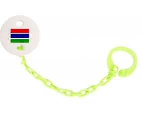 Attache-tétine Drapeau Gambie couleur Verte