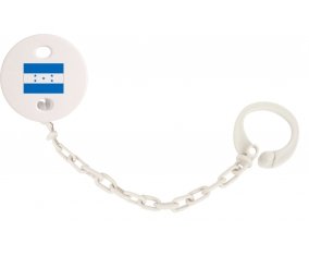 Attache-tétine Drapeau Honduras couleur Blanc