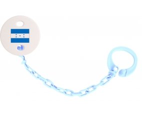 Attache-tétine Drapeau Honduras couleur Bleu ciel